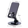 Aluminiumlegering Mobiltelefonfäste Desktop Plate Bracket Plastic Mobiltelefon Stand Rotary Folding Holder