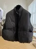 Women's Vests Cotton Padded Puffer Lightweight Zip Gilet Jacket Stand Collar Overcoat 220325