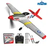 ElectricRC Aircraft P51D Airplane OneKey Erobatic 2Ch4CH Plane RTF Mustang WXPilot安定化システム7615 230325