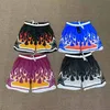 Summer Men basketball shorts mesh varsity stjärna tryckt hip hop sports strand ytterkläder tröja oss freestyle streetwear andas andning vintage byxa