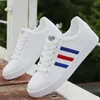 Klänningskor Mens Spring Mesh Boys Comfort Sneakers White Leather Men High Top Trendy Style Vulcan 230325