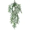 装飾的な花フェイクラタン美しい水まきアンチフェード人工シダスタグホーン吊り緑のリビングルームのために緑豊か