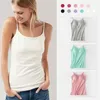 Damen Tanks Camis Sexy Tank Mit integriertem BH Dehnbare enge Unterwäsche ohne Stahlring-Korsettschlinge Ärmelloses Yoga-Sport-Freizeit-T-Shirt 230325