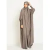 Vêtements ethniques Abaya à capuche Femmes musulmanes Prière Vêtement Hijab Robe Robe arabe Overhead Kaftan Khimar Jilbab Eid Ramadan Robe Vêtements islamiques 230325