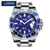 Montres-bracelets LOREO Luxruy Marque Hommes Montre De Plongée Saphir Cristal De Mode Montres Étanche Automatique Wath Sport Montre-Bracelet Uhren Herren