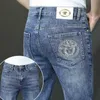 Heren Jeans designer Designer Licht luxe borduurwerk high-end merk jeans mannen Koreaanse versie slanke rechte Leggings E844 D3VA