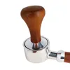 Tampers kawa Sababilowanie 51 mm53mm58mm płaskie Tampers Podstawa barista naciśnięcie espresso z silikonową matą dawkowania pierścień proszkowy kubek 230324