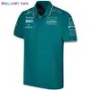 T-shirts pour hommes F1 Formule 1 T-shirt court T-shirt Vêtements d'équipe de voiture 2023 Nouveau produit Vêtements de course Casual Col rond Tee peut être personnalisé plus taille 0325H23