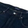Męskie dżinsy wiosenne zimowe polarowe długość wygodne zwężające się dżinsowe spodnie dżinsowe odzież marki w rozmiarze 230324