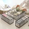 Storage Boxes Bins Trousers Clothes Storage Artifact Jeans Organizer Closet Drawer Compartment Box Underwear Bra Socks Boxes Clothes Organizer P230324