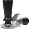 Tampers 515358mm kalibrerat trycksamlare för kaffe och espresso - 304 rostfritt stål med våren 230324