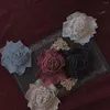 Broches 1 Pc Halloween Gothique Classique Lolita Ruban Rose Fleur Baroque Broche Vêtements Accessoire