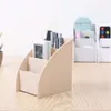 Storage Boxes Bins Plastic Desktop Organizer Makeup Office Storage Containers System TV Remote Control Holder Tea Table Tidy 3 Grid Wholesale Hot P230324