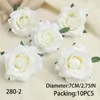 Decoratieve bloemen White Rose Head Artificial Wedding Home Party Kerst verjaardag decor Diy krans scrapbooking ambacht nep bulk