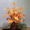 Fleurs décoratives fausses plantes 18 "Faux Banyan artificiel pour la maison bureau ferme cuisine salle de bain Table étagère décor