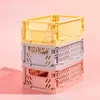 Storage Boxes Bins ECHOME Foldable Storage Crate Folding Box Basket Makeup Jewellery Toys Boxes Stackable Cute for Storage Boxes Organizer Portable P230324