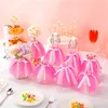 Feestelijke benodigdheden 2 stks/pack cake toppers cupcake topper gouden glitter dansende meisje ballerina picks trouwfeestdecoratie