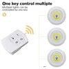 Smart Wireless Remote Control Night Light Decorative Kitchen Closet Staircase Aisle Bathroom Lighting Mini LED Lights D1.5