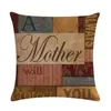 Pillow Retro Faith Love Mother Cover Home Decoration 45 Cm Microfiber Soft And Comfortable Case T11