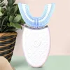 Waterproof 360 Degree Ultrasonic Automatic Electric Toothbrush USB Charging U-Shaped White Teeth Oral Care Cleaning Toothbrush With Retail Box DHL