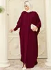 Ubranie etniczne muzułmańskie kobiety długie Abaya Eid Mubarak Dubai Arabska sukienka Turkish Kaftan Tradycyjne Marocain Vestidos Largos Ramadan 230324