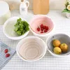 Colanders Strainers Kitchen Silicone Double Drain Basket Bowl Washing Storage Basket Strainers Bowls Drainer Vegetable Cleaning Colander Tool 230324