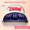 Nail Dryers SUN X11 MAX UV LED Drying Lamp All for Manicure 80120280W Professional Dryer With Motion Sensing Art Accesories 230325