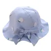 Chapeaux à large bord enfants bébé seau chapeau 2023 printemps été arc fruits imprimé soleil princesse Protection crème solaire casquette pêcheur