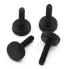 Other Home Garden 1-10pcs DIN653 GB835 Black Carbon Steel Flat Head Thumb Screw Hand Tighten Computer Screws M3 M4 M5 M6 M8 M10