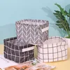 Storage Boxes Bins Linen Desktop Storage Basket Sundries Toy Storage Box Organizer Cosmetic Book Organizer Home Office Stationery Container Basket P230324