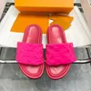 Män Kvinnor Designer Sandaler Beach Sliders Kvinnor Tofflor Mocka Skin Läder Flip Flops Sexig Dam Orange Scuffs Skor sandal Med Original Box Dust Bag