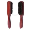 فرش الشعر فرشاة الخشب مقبض الخنازير Bristle Beard Comb Comming Detangling Ratchening Drop 230325