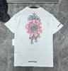 Ch Luxury TシャツメンズクラシックブランドTOTES TEES MEN SANSKRIT LETTER半袖ホースシューカップ