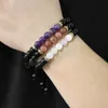 8mm Noir Onyx Perles Bracelets Perlés Pour Femmes Hommes Réglable Oeil De Tigre Pierre Naturelle Tressé Bracelet Vintage Bijoux Homme