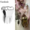Nose Rings Studs Vankula 2PCS Stainless Steel Cool Teeth Ear Weights Hangers 19mm Gauges Plugs rings Fashion Piercing Body Jewelry 230325
