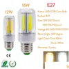 Energy Storage Battery Bbs 5Pcs Led Cob Corn Light E27 E26 E14 E12 B22 Lamps 220V 110V 12W 16W Bright White Ampoe Bombilla For Home Dhepx