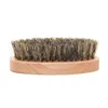 自然のイノシシの毛のひげブラシポータブル木製バスルームフェイシャルマッサージクリーニングブラシ家庭美しさのクリーンツール