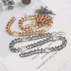 20Style Fashioner Designer 18k золота с подвеской для цепи ожерелья роскошные бренд с двойной буквы геометрическая связь мужчины женщины пары любители колье украшения ювелирные изделия