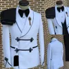 New Desgin Two Pcs Set Tuxedo Jacket Pants 2023 Fashion Men's Casual Boutique Chinese Style Blazers