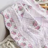 Mattress podkładka kwiatowa bawełna bawełniana kołdra na łóżku na łóżku kołdakowy koc europejski okładka kubka kubła okładka łóżka colcha 230324