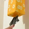 Little Daisy Waste Bag Holder Organization Ställer in tvättbar väggmonterad vikväska lämplig för kök badrum vardagsrumskontor camping (3 färger)