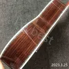 AAAAA personnalisé tout en bois massif un Pcs manche en bois d'acajou 39 pouces touche en ébène véritable Abalone OO-Style guitare électrique acoustique