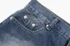 Pantalons grande taille pour hommes Jeans polyvalents à imprimé lettre High Street Pantalons décontractés pour hommes