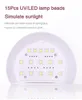 Nageldrogers LED -lamp voor manicure 30W mini UV -droger uithardend alle gellak met USB Smart Timer Sun Light Art Tool 230325