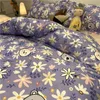 Bedding Sets Insp Nordic Sun Flower Duvet Tampa com travesseiro Design de moda Ceda de cama Girls 34pcs Conjunto de roupas de cama Rainha Size 230324