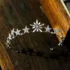 Klipsy do włosów Barrettes Bling Star Crystal Tiary i korony na głowę dla kobiet Królewska Księżniczka Diodem Bride Noiva Bridal Wedding Biżuteria