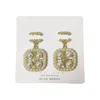 Luxus Mode Ohrstecker Designer Brief besetzt mit Perlen Anhänger Ohrring für Frauen hochwertige Schmuck Zubehör Geschenke