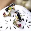 Boucles D'oreilles La Est De La Mode Couleur Mignon Oiseau D'hirondelle Pendientes Brincos De Festa Style D'été De Haute Qualité Pour Les Femmes