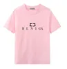 E023 Yaz Giysileri Erkekler Kısa Kollu T-Shirt Crewneck Japon Küçük Mektup Baskı All Maç Trendi Yarım Kollu Rahat Üst Tee