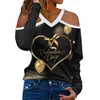 T-shirts pour femmes extra petites femmes de la Saint-Valentin haut de cou licou